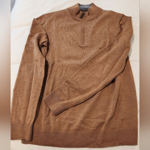 Nordstrom Quarter-Zip 100% Merino Wool Sweater